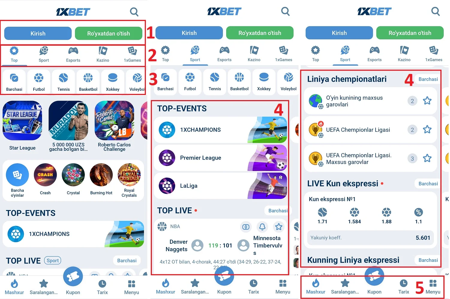 1x bet apk tuzilishi